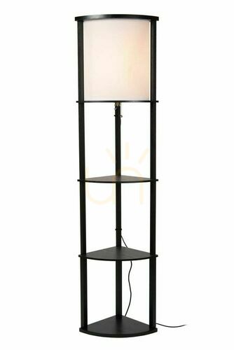 Jelölje be Lucide MENNO Japandi fekete-bézs állólámpa E27 162,3 cm 44798/81/30