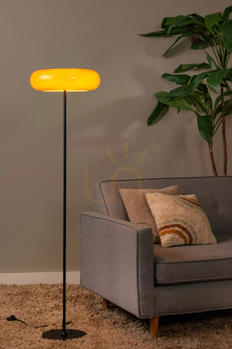 Jelölje be Lucide Sentino narancssárga állólámpa fekete talppal 3×G9 150 cm 10725/01/53