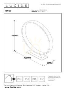 Lucide JEREL fekete LED kerti lámpa, 5 W, IP54, 29830/40/30 small 4