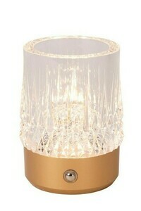 Lucide LILI LED érintős asztali lámpa aranysárga akril 8 cm small 0