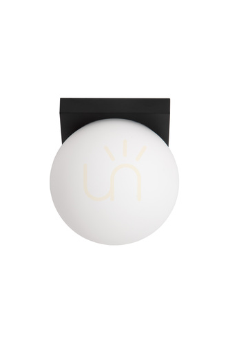Jelölje be Lucide TASSA fekete LED mennyezeti lámpa opálüveggel 12 W Ø13,5 cm 57150/10/30