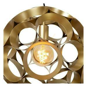 Függőlámpa Lucide Hannelore arany fém 40 cm modern LED E27 small 1