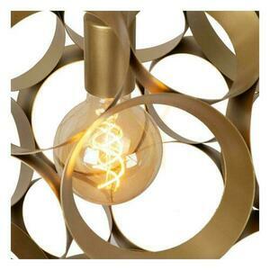 Függőlámpa Lucide Hannelore arany fém 40 cm modern LED E27 small 2