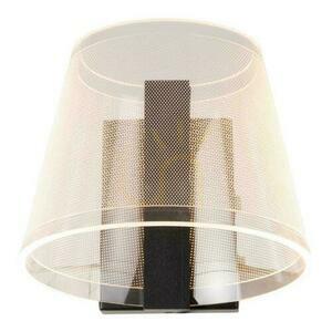 Lucide Korgis fekete LED fürdőszobai fali lámpa akril búrával IP44 10 W 04213/10/30 small 3