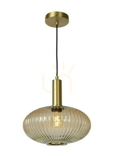 Jelölje be Függőlámpa Lucide MALOTO arany üveg 30 cm LED E27 dimmelhető 45386/30/62