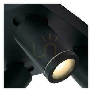 Plafonlámpa Lucide TAYLOR fekete LED IP44 GU10 4 spot 24 cm small 3