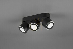 Trio TAURUS 652910332 LED mennyezeti lámpa, matt fekete, 3 spotfej small 6