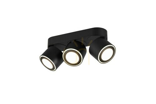 Jelölje be Trio TAURUS 652910332 LED mennyezeti lámpa, matt fekete, 3 spotfej