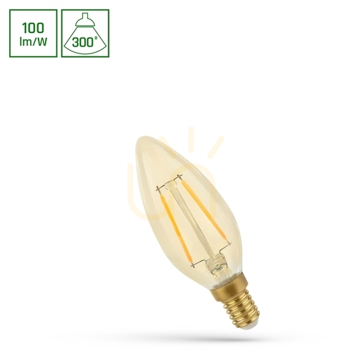 Jelölje be Led gyertya E14 230 V 4,9 W Cog Ww Retroshine spektrum