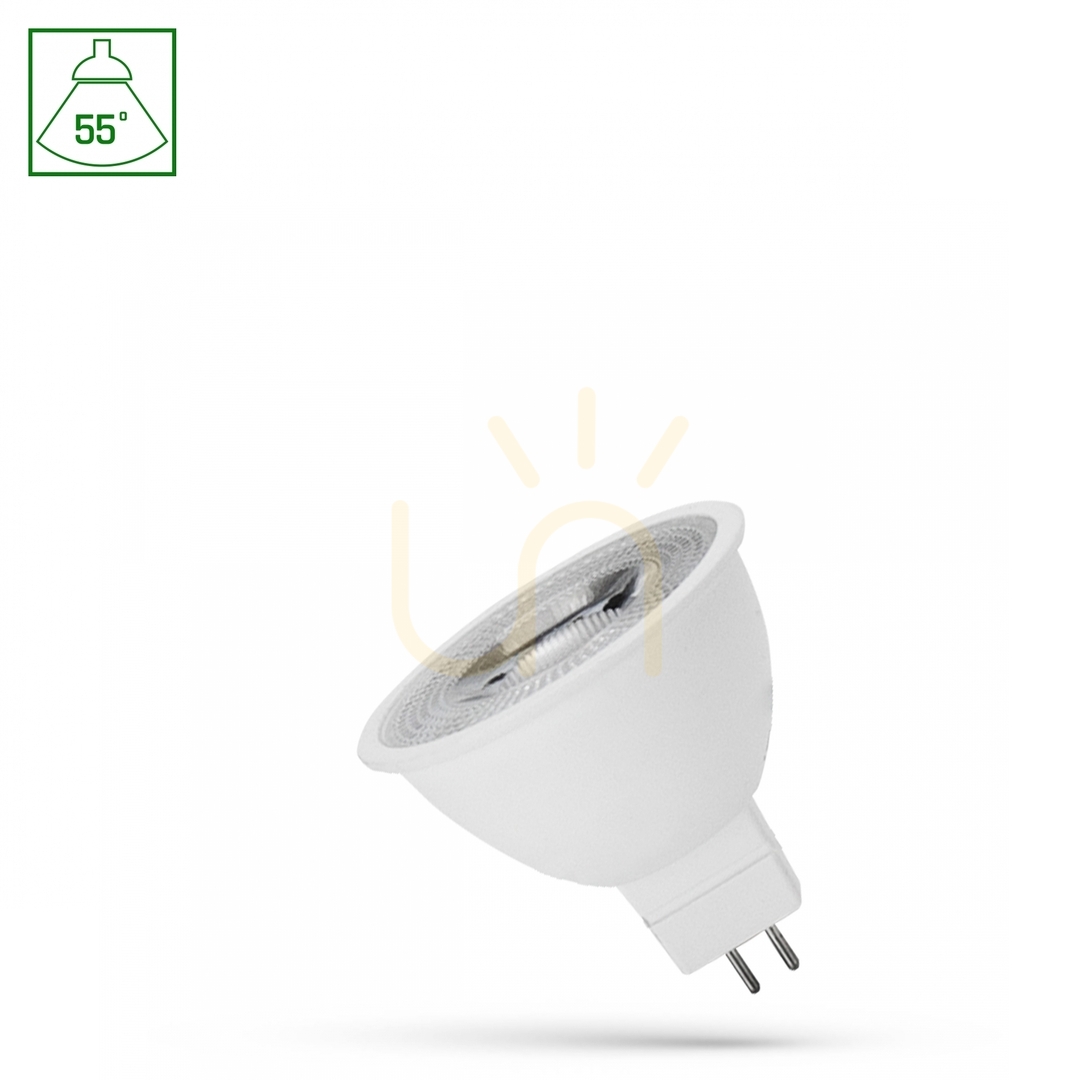 Jelölje be Led Mr16 12 V 6 W Smd 55st Ww spektrum lencsével Led Mr16 12 V 6 W Smd 55st Ww spektrum lencsével
