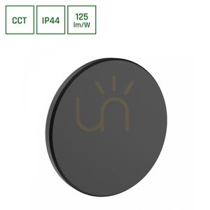 Piatta 9 W Cct 230 V Ip44 120x47 Mm fekete kerek homlokzat. 7 Piatta 9 W Cct 230 V Ip44 120x47 Mm fekete kerek homlokzat. small 7