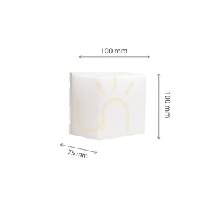 Scatollo 5 W Cct 230 V Ip54 100x100x75 Mm fehér homlokzat small 3