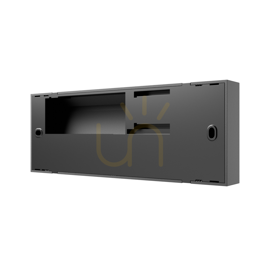 Kijelző Encanta aszimmetrikus 6 W Cct 230 V Ip54 230x80x30 Mm fekete felszíni homlokzatra szerelhető. Encanta aszimmetrikus 6 W Cct 230 V Ip54 230x80x30 Mm fekete felszíni homlokzatra szerelhető.