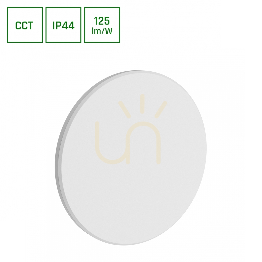 Jelölje be Piatta 12 W Cct 230 V Ip44 180x47 Mm fehér kerek homlokzat. Piatta 12 W Cct 230 V Ip44 180x47 Mm fehér kerek homlokzat.
