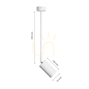 Variosa Gu10 Base 230 V Ip20 55 X100 X450 Mm Fehér kerek. 10 Variosa Gu10 Base 230 V Ip20 55 X100 X450 Mm Fehér kerek. small 10