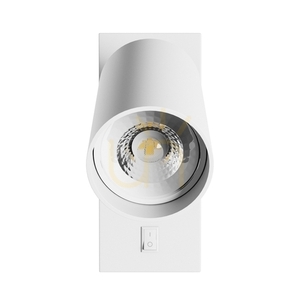 Squalla Variosa kapcsoló Gu10 fali lámpa 230 V Ip20 55x100 Mm fehér kerek. small 2