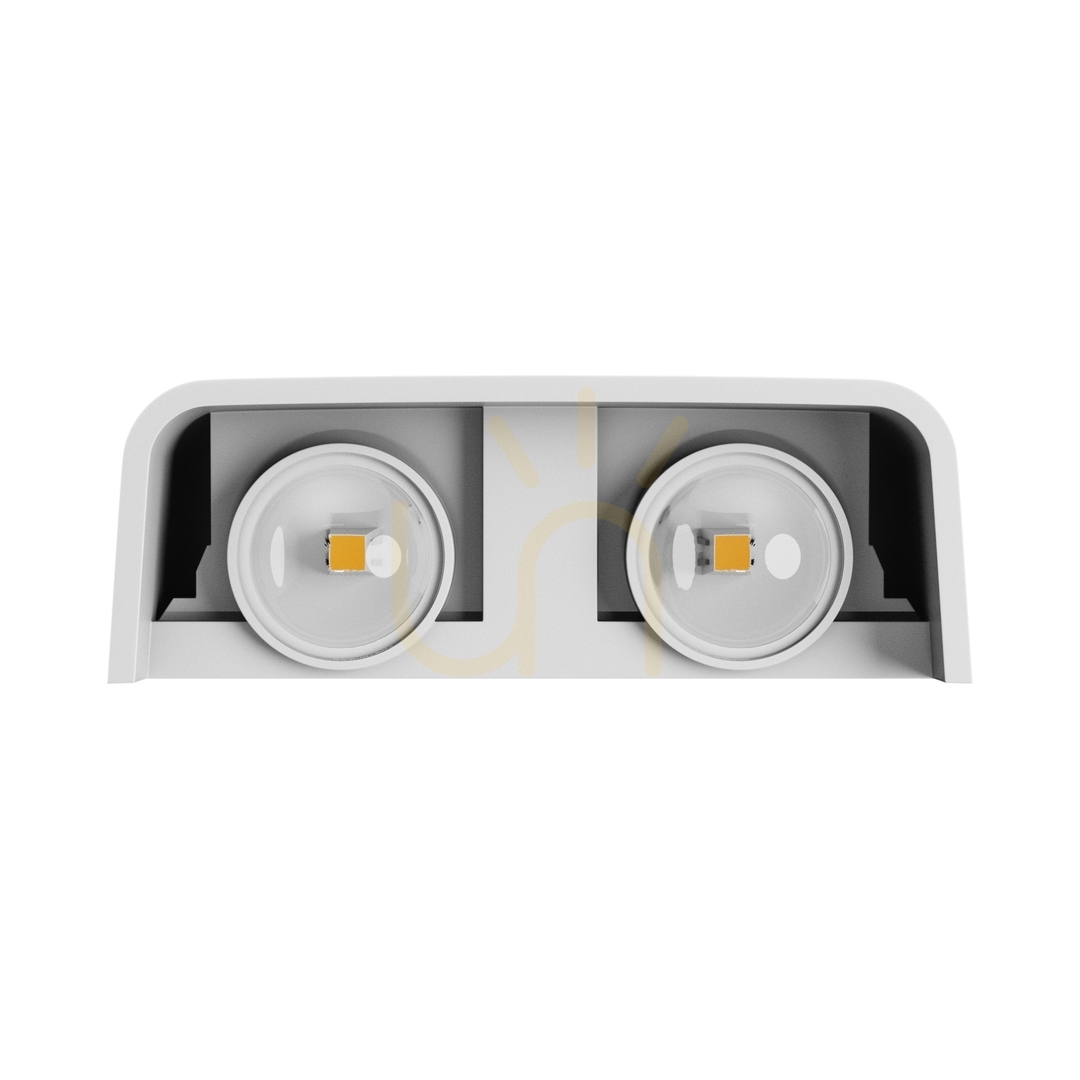 Jelölje be Lunarix 2 fali lámpa 4 W Cct 230 V Ip54 Ra90 110 X110 X40 Mm Fehér fények fel/le világítanak Lunarix 2 fali lámpa 4 W Cct 230 V Ip54 Ra90 110 X110 X40 Mm Fehér fények fel/le világítanak