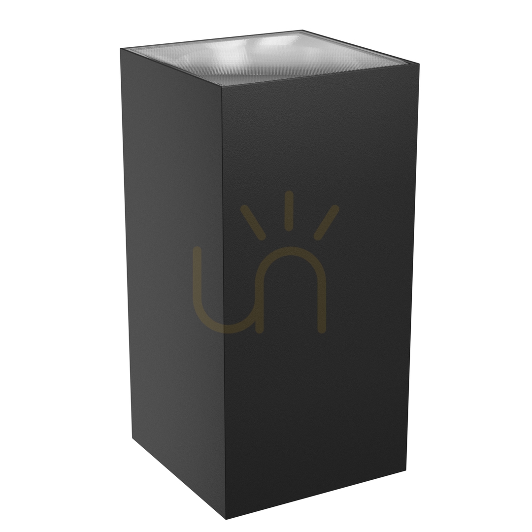 Kilátás Torre 18 W Cct 230 V Ip54 99x78x162 Mm Fekete négyzet alakú homlokzati kétirányú. Torre 18 W Cct 230 V Ip54 99x78x162 Mm Fekete négyzet alakú homlokzati kétirányú.