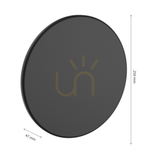 Piatta 18 W Cct 230 V Ip44 250x47 Mm fekete kerek homlokzat. 5 Piatta 18 W Cct 230 V Ip44 250x47 Mm fekete kerek homlokzat. small 5