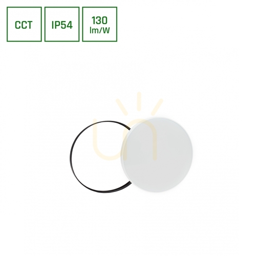 Jelölje be Nymphea fekete-fehér gyűrűk 24 W Cct 230 V 115st Ip54 Fi320x52 Fehér/fekete kerek.