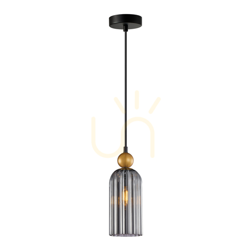 Jelölje be Italux Narisa E27 smoky aranysárga függőlámpa PND-74839-1-GD-SG