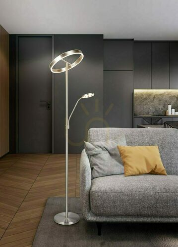 Jelölje be TRIO WILLIS 449510207 LED állólámpa olvasólámpával, matt nikkel