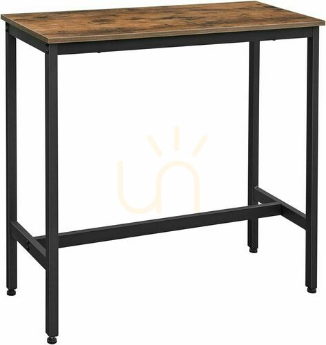 Jelölje be Téglalap alakú konyhaasztal100x40x90cm fekete/barna rusztikus tölgy LBT010B01