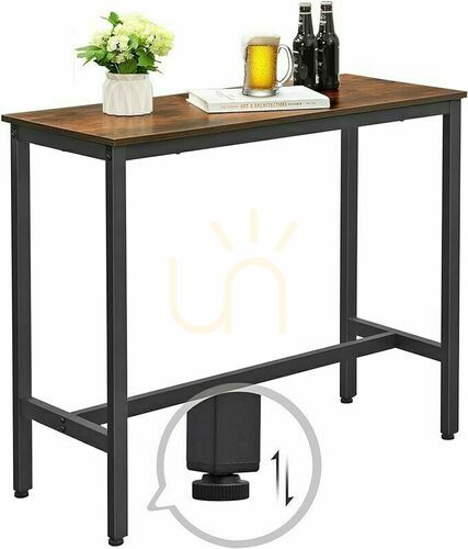 Jelölje be Téglalap alakú konyhaasztal100x40x90cm fekete/barna rusztikus tölgy LBT010B01