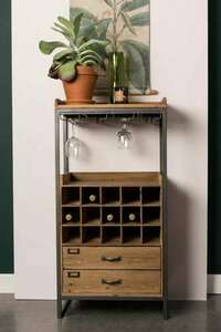 Boros vitrin - The Excellent Vintage by Lunares Design, 112.5cm, palackos bárpult small 7