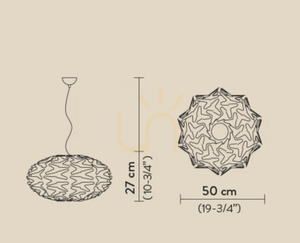 Slamp Cactus felfüggesztés arany függőlámpa small 3