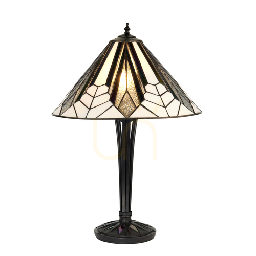 Jelölje be Tiffany asztali lámpa Interiors Astoria többszínű üveg 62 cm