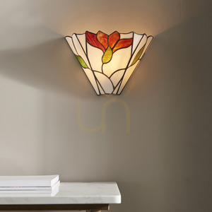 Fali lámpa Interiors Botanica Tiffany multicolor üveg-acél E14 LED 63964 small 5