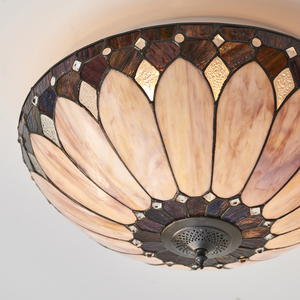 Plafond Interiors Brooklyn Tiffany többszínű üveg-acél 50 cm 63973 small 4