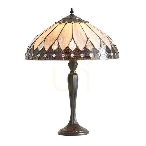 Jelölje be Tiffany asztali lámpa többszínű 40 cm Interiors 63982