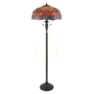 Tiffany álló lámpa Szitakötő, sokszínű, Interiors 64070 small 1