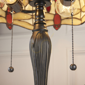 Tiffany asztali lámpa bézs szitakötő Interiors 64086 small 7