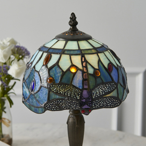 Tiffany asztali lámpa kék szitakötő Interiors 64088 small 4