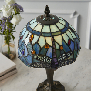 Tiffany asztali lámpa kék szitakötő Interiors 64088 small 5