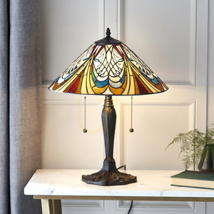 Asztali lámpa Interiors Hector Tiffany többszínű 64163 small 3