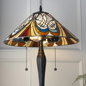 Asztali lámpa Interiors Hector Tiffany többszínű 64163 small 6