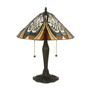 Asztali lámpa Interiors Hector Tiffany többszínű 64163 small 9