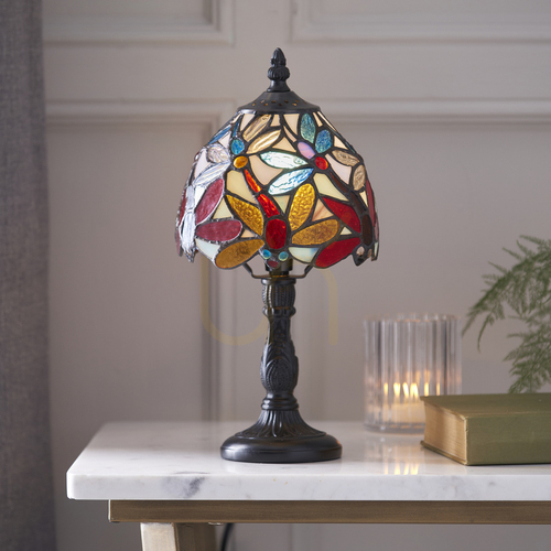 Jelölje be Lorette Tiffany asztali lámpa többszínű 64246 Interiors.