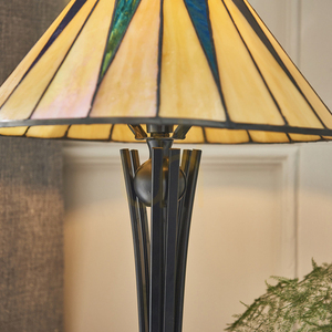 Tiffany asztali lámpa Interiors Sötét csillag többszínű 30 cm 70367 small 6