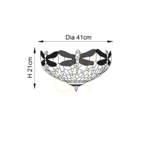 Szitakötő Tiffany kék Plafond 70722 Lakberendezés. small 2