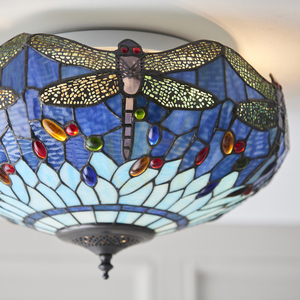 Szitakötő Tiffany kék Plafond 70722 Lakberendezés. small 8