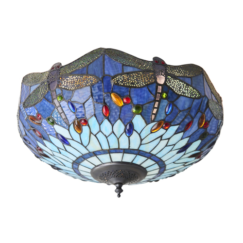 Jelölje be Szitakötő Tiffany kék Plafond 70722 Lakberendezés.