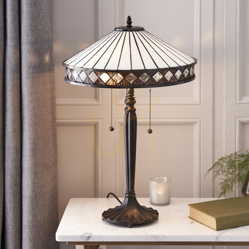 Jelölje be Fargo Tiffany asztali lámpa többszínű 70935 Interiors.