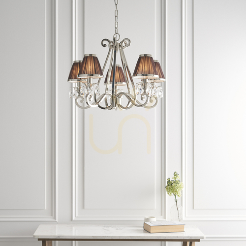Jelölje be Oksana függőlámpa ezüst 63511 Interiors