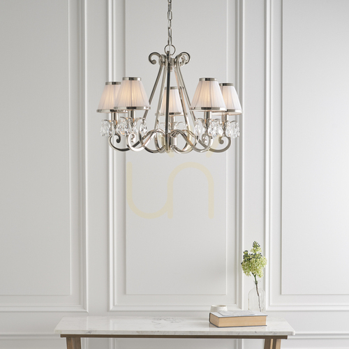 Jelölje be Oksana függőlámpa ezüst 63515 Interiors