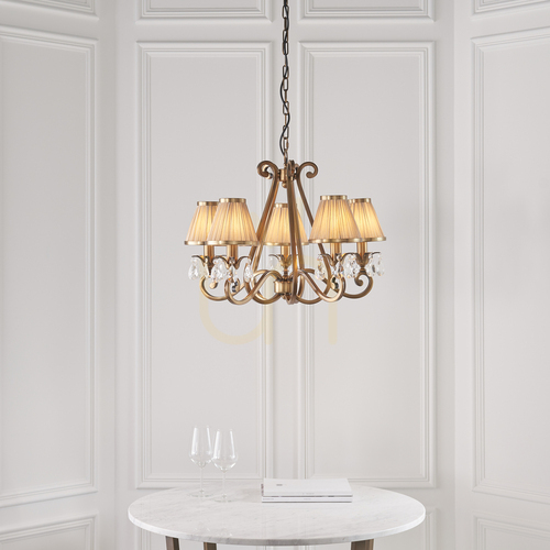 Jelölje be Oksana sárgaréz függőlámpa 63522 Interiors